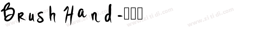 Brush Hand字体转换
